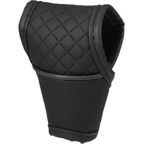 Motoforti Universal Car Gear Shift Cover Shift Knob Cover Gear Stick غطاء ناقل الحركة التلقائي، عصري، جلد صناعي، أسود
