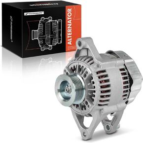 A-Premium Alternator Compatible with Chrysler Concorde, Intrepid, LHS, New Yorker & Dodge Intrepid & Eagle Vision & Plymouth Prowler, 3.3L 3.5L, 12V 90A 6-Groove Pulley Clockwise, Replace# 4609034