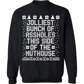 Jolliest Bunch Sweatshirt Jolliest Bunch Sweater Ugly Christmas Sweatshirt Xmas