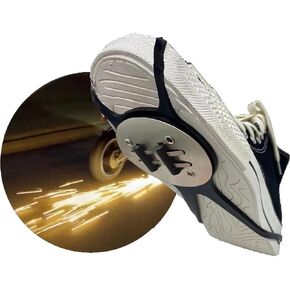 Newly Upgraded Bicycle Spark Shoe Set Bicycle Motorcycle Skateboard Sole Special Effect Flame Shoe Set Bicycle Accessories (1 Shoe Covers 8Color Stee)