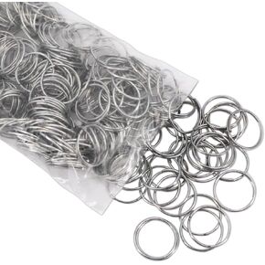 Versa-Tags 250 Piece 3/4" Steel Metal Key Rings for Keychains - Bulk Key Rings for Crafts, Auto Dealership & Cars - .75 Inch split Keyring - Keychain rings perfect for Organization or Hobbies