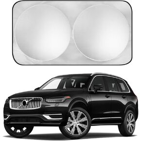 Car Windshield Sun Shade Sunshade Compatible with Volvo XC90 2025 2024-2015 XC60 2025 2024 2023 2022-2010 Accessories, Car Front Window Sun Shield