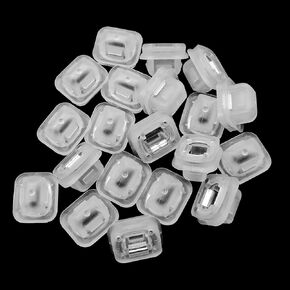 20 PCS Auto Interior Door Molding Fixers, 0.47" x 0.66" Push-in Wood Grain Grommet Door Panel Clips, Anti-Wear Car Interior Trim Strips, for BMW E38 E39 M5 E60 (White)
