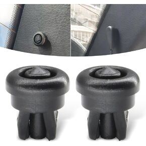 2 PCS Car Trunk Luggage Rack Fixing Belt Mounting Clip, Plastic Luggage Rack Rope Hook Clip Bracket Pin, Replace OEM Part Number #1606854680 Accessories, Compatible with Nissan (Black)