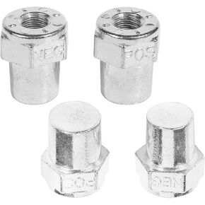 Mandark 4PCS Car Positive Negative Battery Post Terminal, Zinc Alloy Vehicle Side to Top Post Battery Ends Adapter with 3/8" Female Thread, Auto Accessories, Universal for SUV, Truck, RV