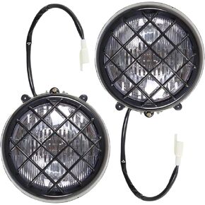 LABLT Pack of 2 Headlights Assembly Replacement for Yamaha Banshee 1987-2006 Lens Lights Grills Warrior