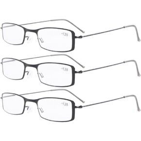 Eyekepper 12 Pack Stainless Steel Metal Frame Reading Glasses for Men +2.00