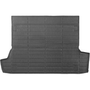 VEVOR Cargo Mat Compatible with Toyota 4Runner 7 Seater 2010-2024 Without Sliding Tray, Precise Fit Trunk Mat for SUVs, TPE Trunk Protector Replacement, Black (1PCS)