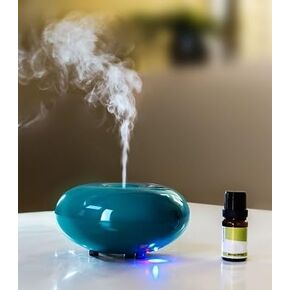Blue Mizu(Water) Sleek Design Essential Oil Ultrasonic Diffuser Timer LED Light Aromatherapy
