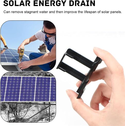 لوحة طاقة شمسية لتصريف المياه مقاطع PV وحدة تنظيف مقاطع لوحة ضوئية دليل المياه المشبك السيارات إزالة المياه الراكدة 35 مللي متر 12 قطعة in Kuwait