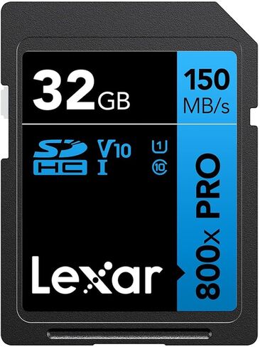 بطاقات Lexar عالية الأداء 800x 64GB (عبوتان) SDXC UHS-I، حتى 120MB/s Read، لكاميرا بوينت آند شوت، DSLR، كاميرا عالية الدقة (LSD080064G-B2NNU) in Kuwait