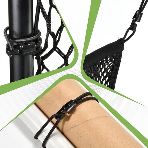 Bungee Loops with Mini Hooks, an Upgraded Replacement for Ball Bungee Cords & Mini Bungee Cords (Black, 20 Pcs, 10 inch) in Saudi Arabia