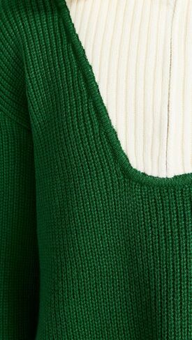 English Factory Women's Stripe Knitted Half Zip Up Sweater in Saudi Arabia
