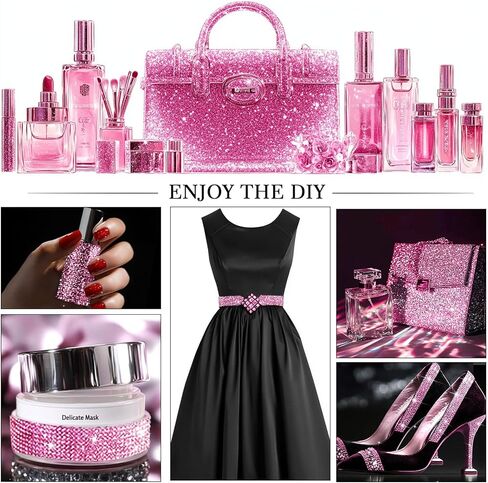 Facmogu 3 قطع من ملصقات الميكروفون اللامعة اللامعة، ملصقات غطاء مقبض الميكروفون للميكروفون DIY، أوراق حجر الراين اللامعة ذاتية اللصق ملصقات حجر الراين الكريستالية لديكور الميكروفون - بحيرة زرقاء in Kuwait