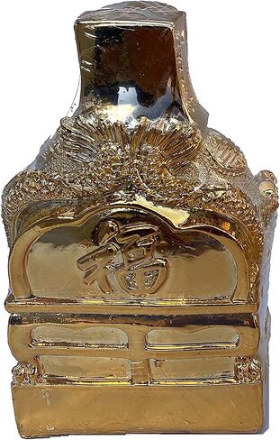 Golden CaiShen Statue, CAI Shen, God of Fortune, God of Wealth, Lucky and Wealthy Statue, Feng Shui Decor, Feng Shui Gift, 1 Pair (2 Statues) (7 Inches) in Saudi Arabia
