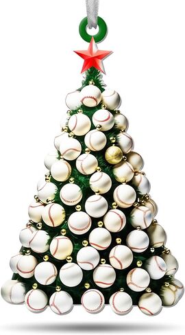 Baseball Ornaments For Christmas Tree, Baseball Christmas Ornaments, Baseball Ornaments For Boys - Sports Ornaments For Christmas Tree, Christmas Ornaments For Boys - Baseball Christmas Tree Ornaments in Saudi Arabia