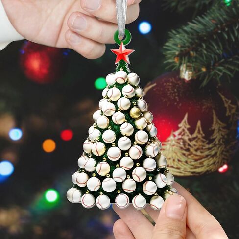 Baseball Ornaments For Christmas Tree, Baseball Christmas Ornaments, Baseball Ornaments For Boys - Sports Ornaments For Christmas Tree, Christmas Ornaments For Boys - Baseball Christmas Tree Ornaments in Saudi Arabia