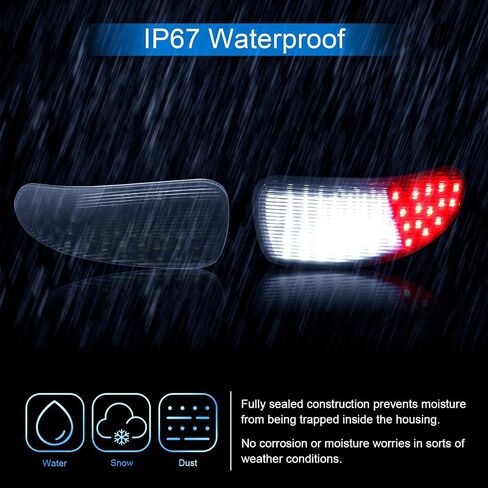 لوحة الباب الداخلية LED ضوء مجاملة متوافق مع 1997-2003 F150 / 1997-1999 F250 ضوء واجب، أضواء الباب عدسة الدخان لF150 in Kuwait
