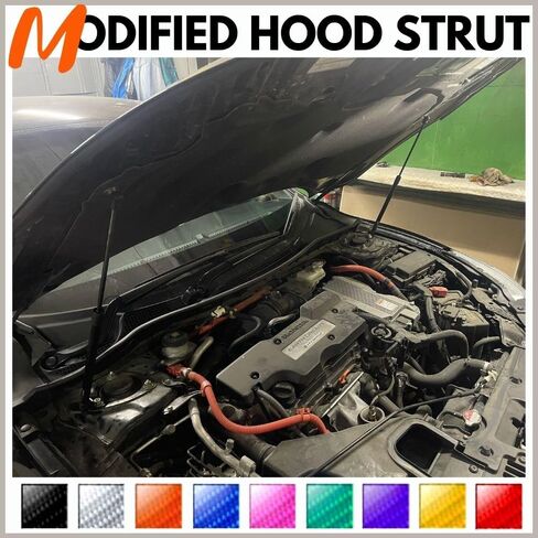 Front Hood Struts Compatible with Honda Accord 9th Sedan 2013-2017 Shock Lift Supports Bonnet Gas Dampers Springs Kit No-Drill Bolt-on in Kuwait