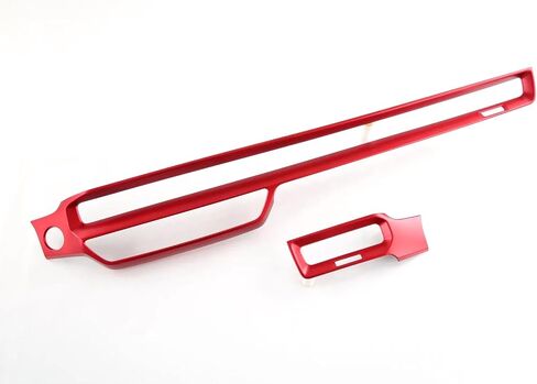 Car Accessories Fit for Honda Civic 11th Gen 2022 2023 2024 ABS Interior Dashboard Center Console AC Air Vent Outlet Cover Trim （Matte red） 2PCS Set in Saudi Arabia