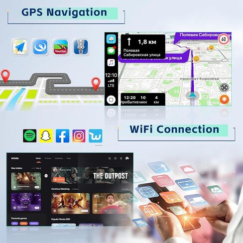 2G+64G Inefala for Mazda CX-5 2012-2015 Android 13 Car Radio Stereo Wireless Carplay Android Auto, 9 Inch HD Touchscreen with GPS Navigation WiFi BT USB SWC Backup Camera MIC in Saudi Arabia