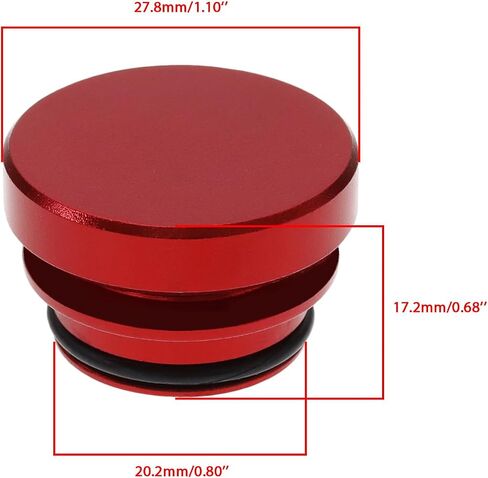 The Lord of the Tools 2PCS 12V Aluminum Cigarette Lighter Socket Cover Cap Waterproof Dustproof Plug for Car Truck SUV Boat Yacht Automotive Accessories Red in Kuwait