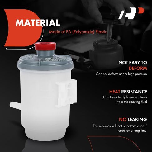 A-Premium Power Steering Reservoir/Tank with Cap Compatible with Honda Odyssey 2011 2012 2013 2014 2015 2016 2017 in Saudi Arabia