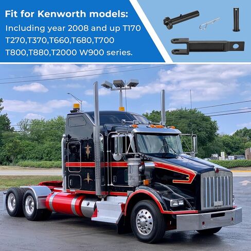 استبدال خطاف سحب واحد A20-6014 لـ Peterbilt/Kenworth يتضمن دبوس سحب (A65-6008) ودبوس الإطار (A65-6007) in Saudi Arabia