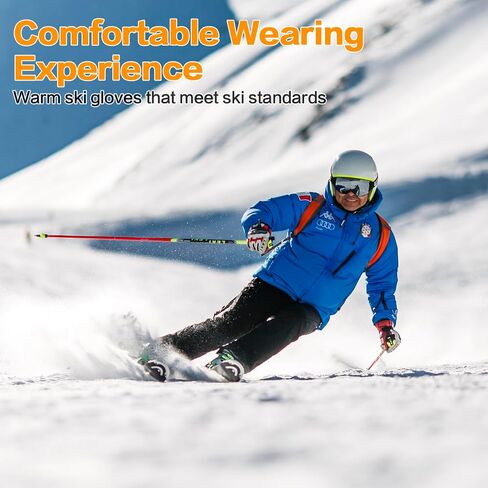 HH HOFNEN Winter Gloves Warm Ski Gloves 3M Thinsulate Snow Gloves Waterproof Windproof Touchscreen Cold Weather Snowboard Gloves for Mens Women in Kuwait