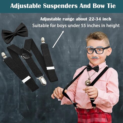 Old Man Costume - 100 Days of School Grandpa Cosplay- 1920s Halloween Outfit Old People Clothing Fake Cane Glasses in Saudi Arabia