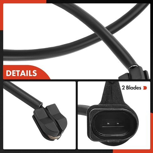 A-Premium Front Driver or Passenger Brake Pad Wear Sensor Compatible with Audi Q5 2018-2024, Q5 Sportback 2021-2024 - Replace# 80A615121A in Saudi Arabia