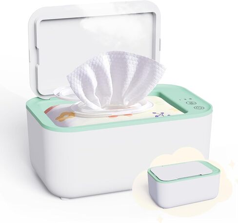 Baby Wipe Warmer Diaper Warmer Baby Wet Wipes: Wipes warmer for Baby with Even Overall Heating & Large Capacity Infant Wipes Warmer for Newborn Wet Napkin Warmer for Bathroom Wipes Towel Warmer(White) in Saudi Arabia