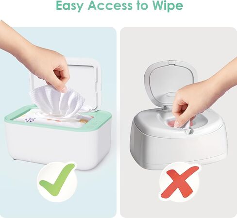 Baby Wipe Warmer Diaper Warmer Baby Wet Wipes: Wipes warmer for Baby with Even Overall Heating & Large Capacity Infant Wipes Warmer for Newborn Wet Napkin Warmer for Bathroom Wipes Towel Warmer(White) in Saudi Arabia