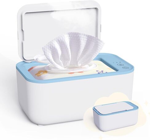 Baby Wipe Warmer Diaper Warmer Baby Wet Wipes: Wipes warmer for Baby with Even Overall Heating & Large Capacity Infant Wipes Warmer for Newborn Wet Napkin Warmer for Bathroom Wipes Towel Warmer(White) in Saudi Arabia