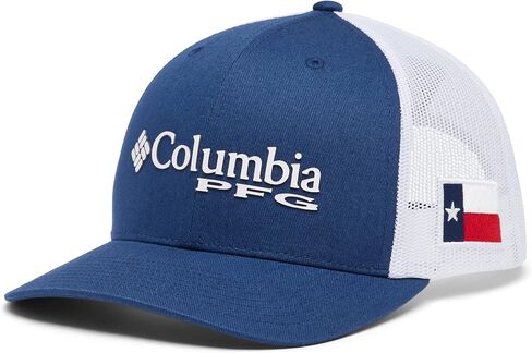 Columbia Unisex PFG Fish Flag Mesh Ball Cap, Black/Black, Large/X-Large in Saudi Arabia