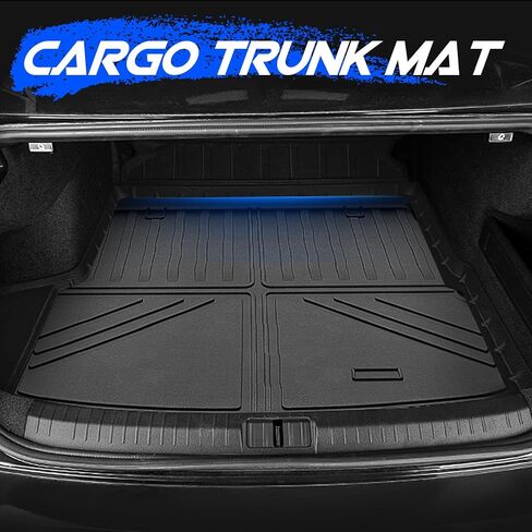 Floor Mats+Backrest Mats+Rear Upper Deck Trunk Mats Set for 2023 2024 Honda CRV (Hybrid Model), TPE All Weather Back Seat Cover Protector Accessories- Black, 7Pc in Saudi Arabia