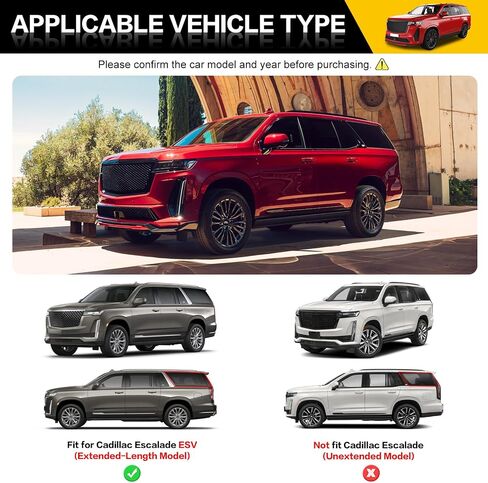 حصيرة صندوق السيارة ومسند الظهر لـ 2021-2024 كاديلاك إسكاليد ESV حصير الشحن جميع الأحوال الجوية للمقعد الخلفي بطانات الشحن لـ 21-24 إسكاليد ESV 7 ملحقات مقاعد الصف الثالث للركاب in Kuwait