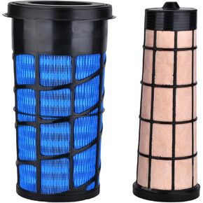 AT332908 AT332909 Air Filter Compatible with John Deere Backhoe 310J 310K 315SL 325K 410J Skid-Steer 326D 328D 329E 332E Replaces P611189 P611190