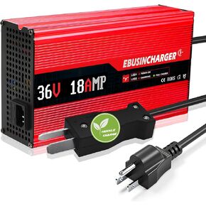 36 Volt 18A Golf Cart Battery Charger for Club Car,EZGO & Yamaha(Lead-Acid),18 Amp Smart Charger with Trickle Charge