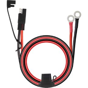 SAE Battery Connector SAE to Ring Terminal Harness with 15A Fuse 2 Pin SAE Quick Disconnect Connector 2FT Cable for Motorcycle RVs Boats etc.
