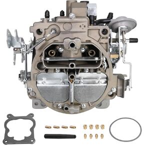 4 Barrel Carburetor Replacement For Rochester Quadrajet Carb, Compatible with Chevy 327 350 427 454 V8 Engine GMC Trucks 1966-1973, Replace 1901R 4MV 750CFM Manual Divorced Choke