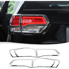 Voodola لسيارة جراند شيروكي كروم الذيل ضوء خلفي غطاء المصباح صب الكسوة ل 2014-2021 جيب جراند شيروكي (كروم، 4 قطعة/المجموعة) in Kuwait