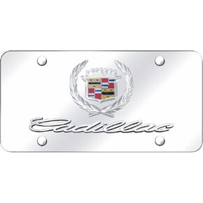 Au-Tomotive Gold, Inc. License Plate for Cadillac (Chrome on Mirrored)