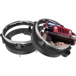 دلاء المصباح الأمامي LH & RH المتوافقة مع 1997-2006 Jeep Wrangler استبدال OE 110383 110384 in Kuwait