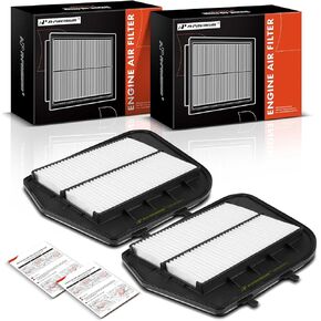 A-Premium 2-PC Engine Air Filter Compatible with Cadillac CTS 2003 2004 2005 2006 2007, 2.8L 3.2L 3.6L, Replace# 25735595, 25798270