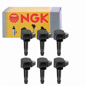 6 pc NGK Ignition Coils compatible with Honda Ridgeline 3.5L V6 2006-2008