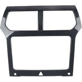 L2R for Ford Explorer 2011 2012 2013 2014 2015 Interior Dashboard Console Navigation GPS Frame Cover Trim ABS Carbon Fiber Black Accessories 1pcs