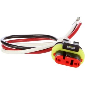 Truck-Lite 95220 Strobe Plug (, 16 Gauge Gpt Wire, Fit 'N Forget S.S., Stripped End/Ring Terminal, 8.5 In., Kit)