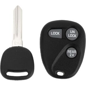 X AUTOHAUX 315MHz AB01502T Keyless Entry Remote Ignition Transponder Key Fob for Chevrolet Express for GMC Savana 1500 2500 3500 1998-2002 46 Chip 3 Buttons