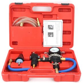 Vacuum Purge Coolant Refill Kit for Car SUV Van Cooler with Universal Adaptor, Pressure Gauge Fast Refill, No Air Bubbles Hard toReach Connections